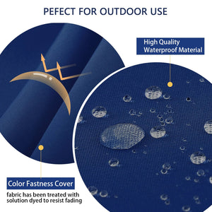 PrimePatio Outdoor Rocking Chair high quality waterproof and fade resistant fabric