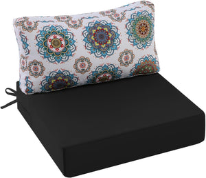 PrimePatio Outdoor Couch Cushions With Pattern