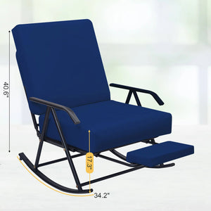 PrimePatio Outdoor Rocking Chair Field Dimensions 24.8"W x 34.2"D x 40.6"H