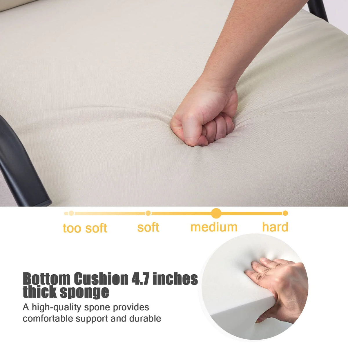 PrimePatio Rocking Chair Glider