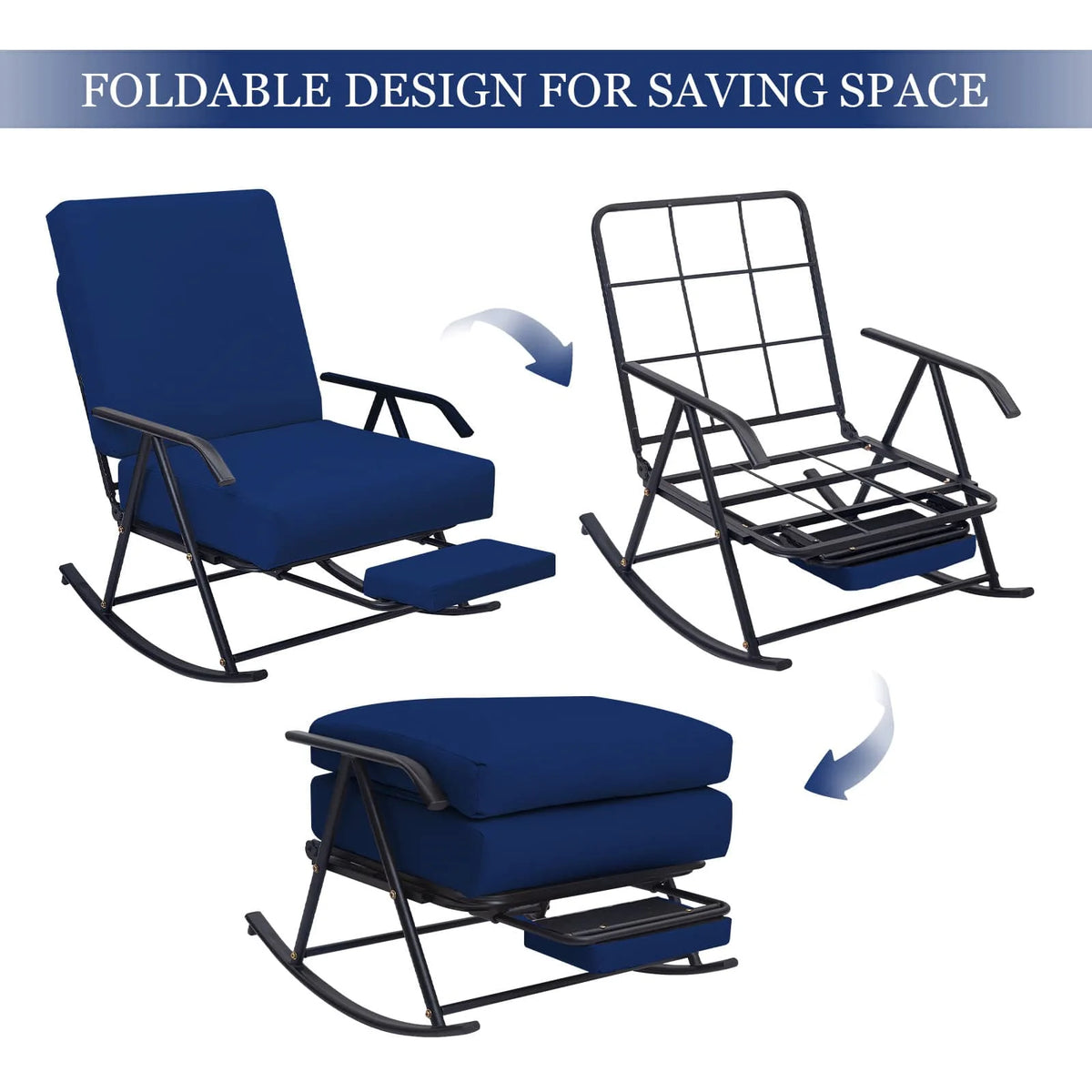 PrimePatio Rocking Chair Glider