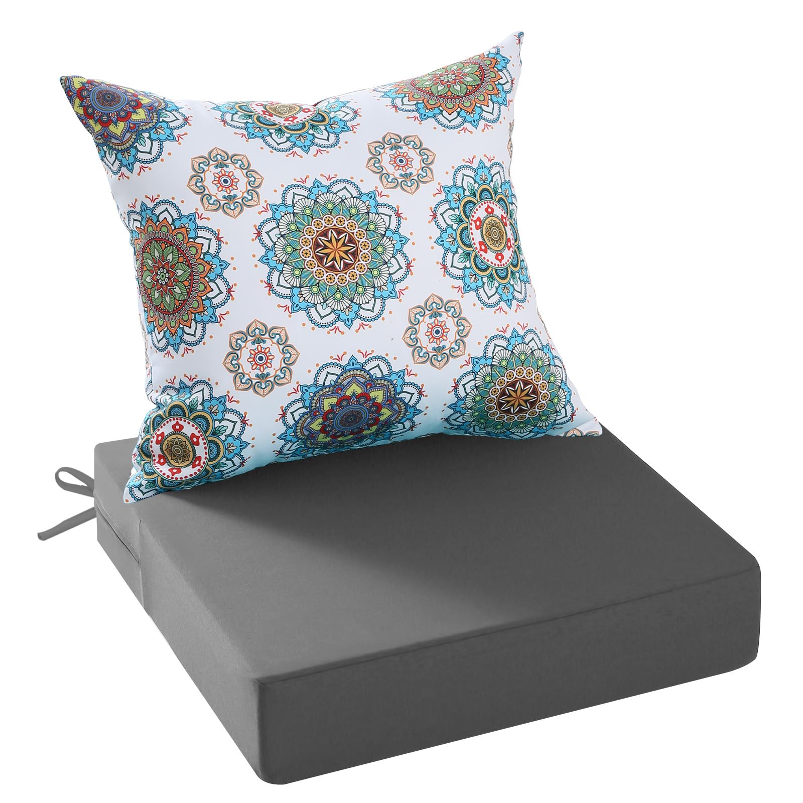 PrimePatio Outdoor Couch Cushions With Pattern