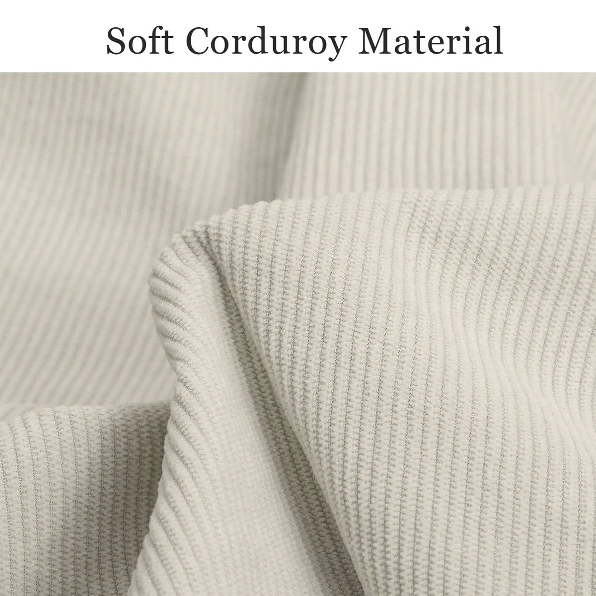 COMAX Beige Glider Rocking Chair Fabrics display