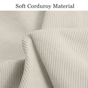 COMAX Beige Glider Rocking Chair Fabrics display
