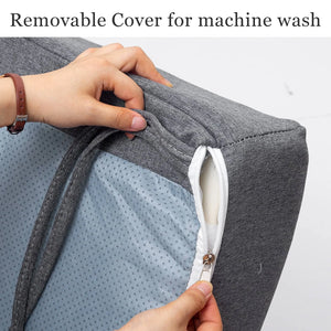 COMAX Glider Rocking Chair-Cotton and Linen Fabrics Removable Cover for machine wash