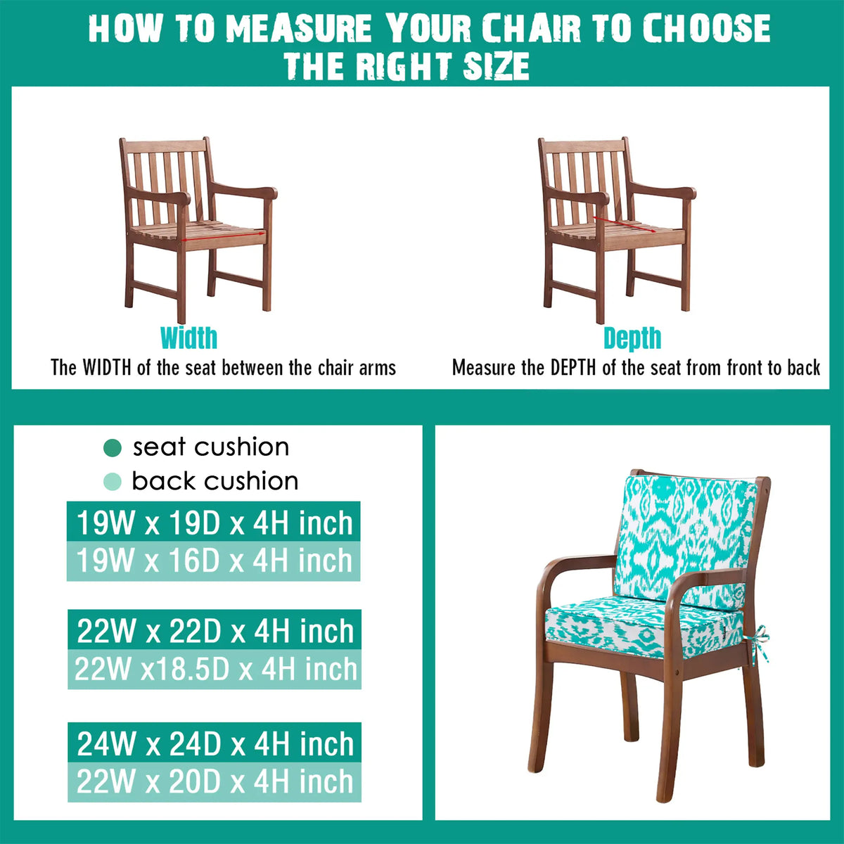 PrimePatio Square Outdoor Couch Cushions