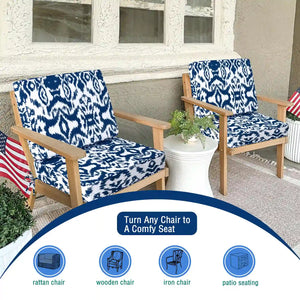 Replacement Seat Cushions, Deep Seat Outdoor Chair Cushion