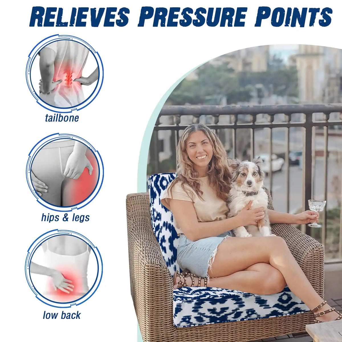 PrimePatio Square Outdoor Couch Cushions