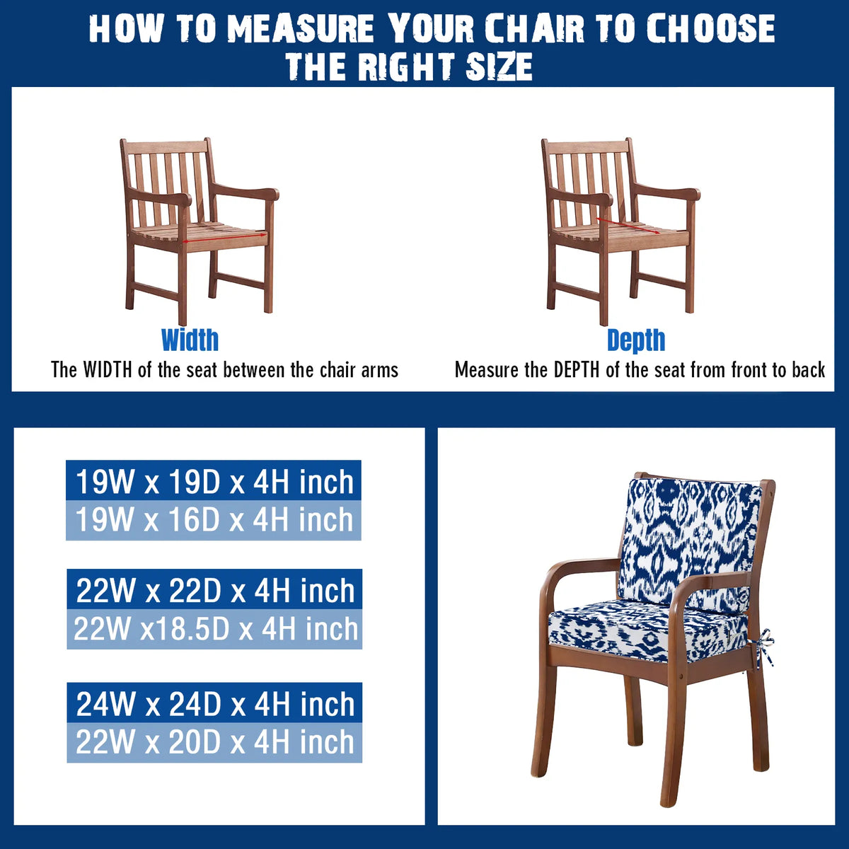 PrimePatio Square Outdoor Couch Cushions