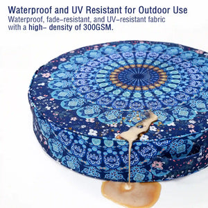 Boho Outdoor Waterproof Floor Cushion Sitting, Moroccan Floor Pillow