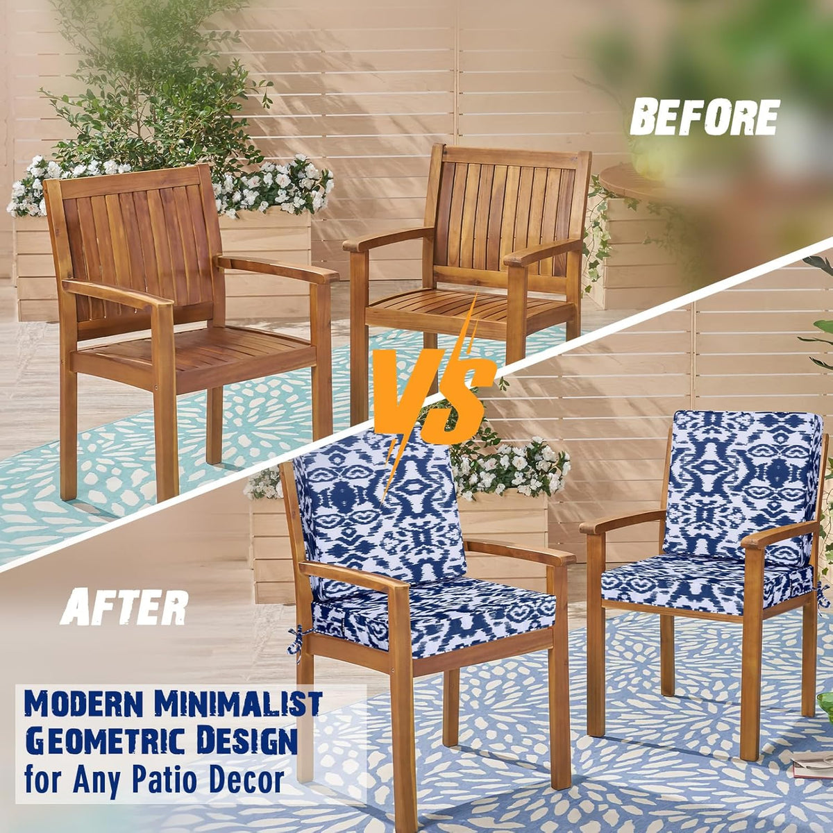 Modern minimalist geometric design Outdoor_Chair_Cushions_Set_of_2-Navy