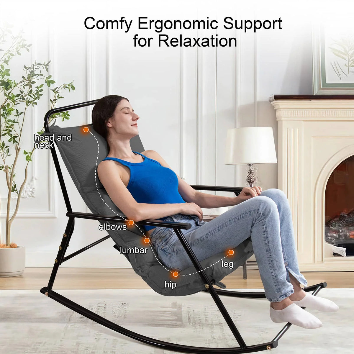 COMAX Rocking Chair is ergonomically designed