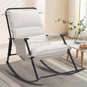 COMAX Rocking Chair Nursery-Cotton and Linen Fabrics