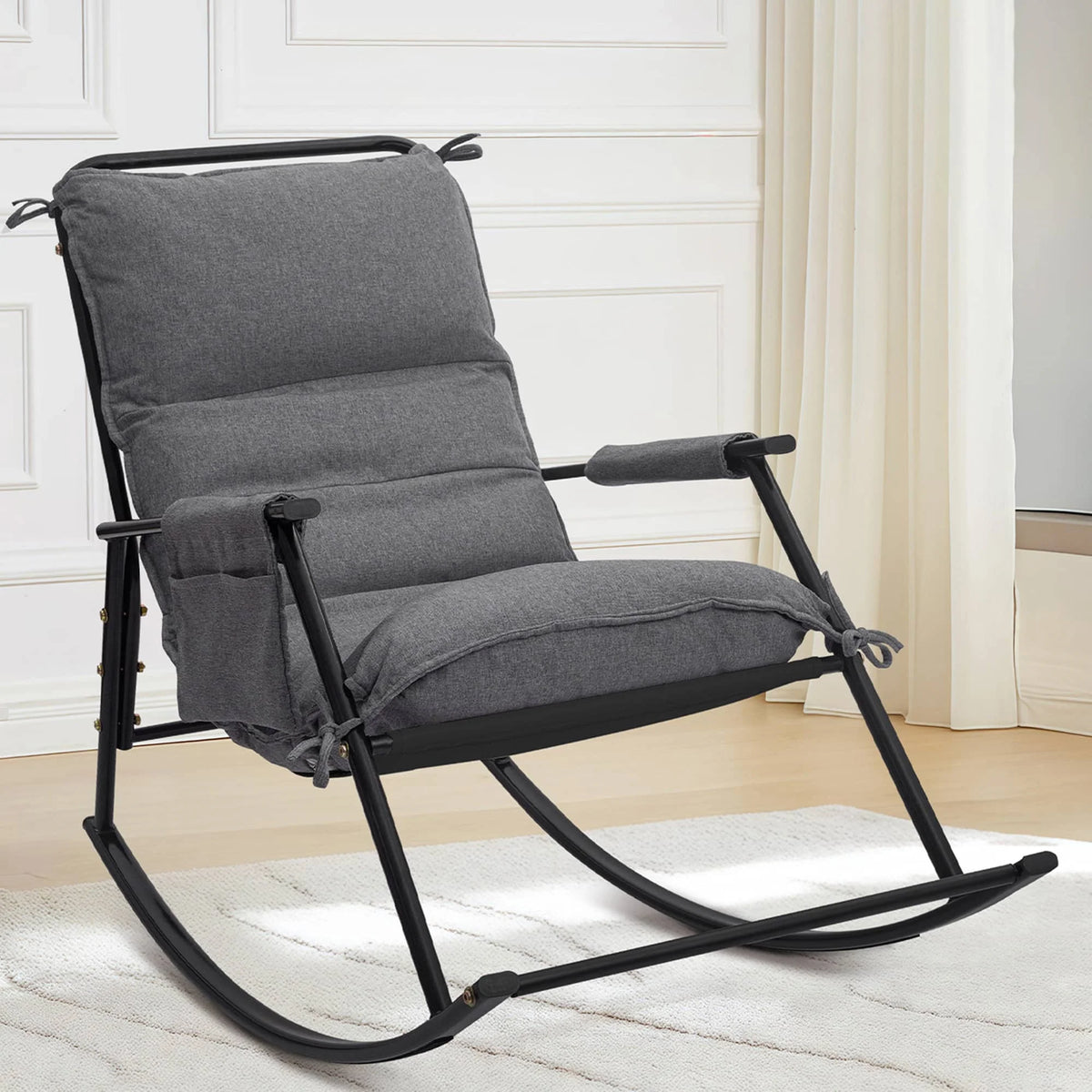 COMAX Rocking Chair Cotton-linen fabric scene