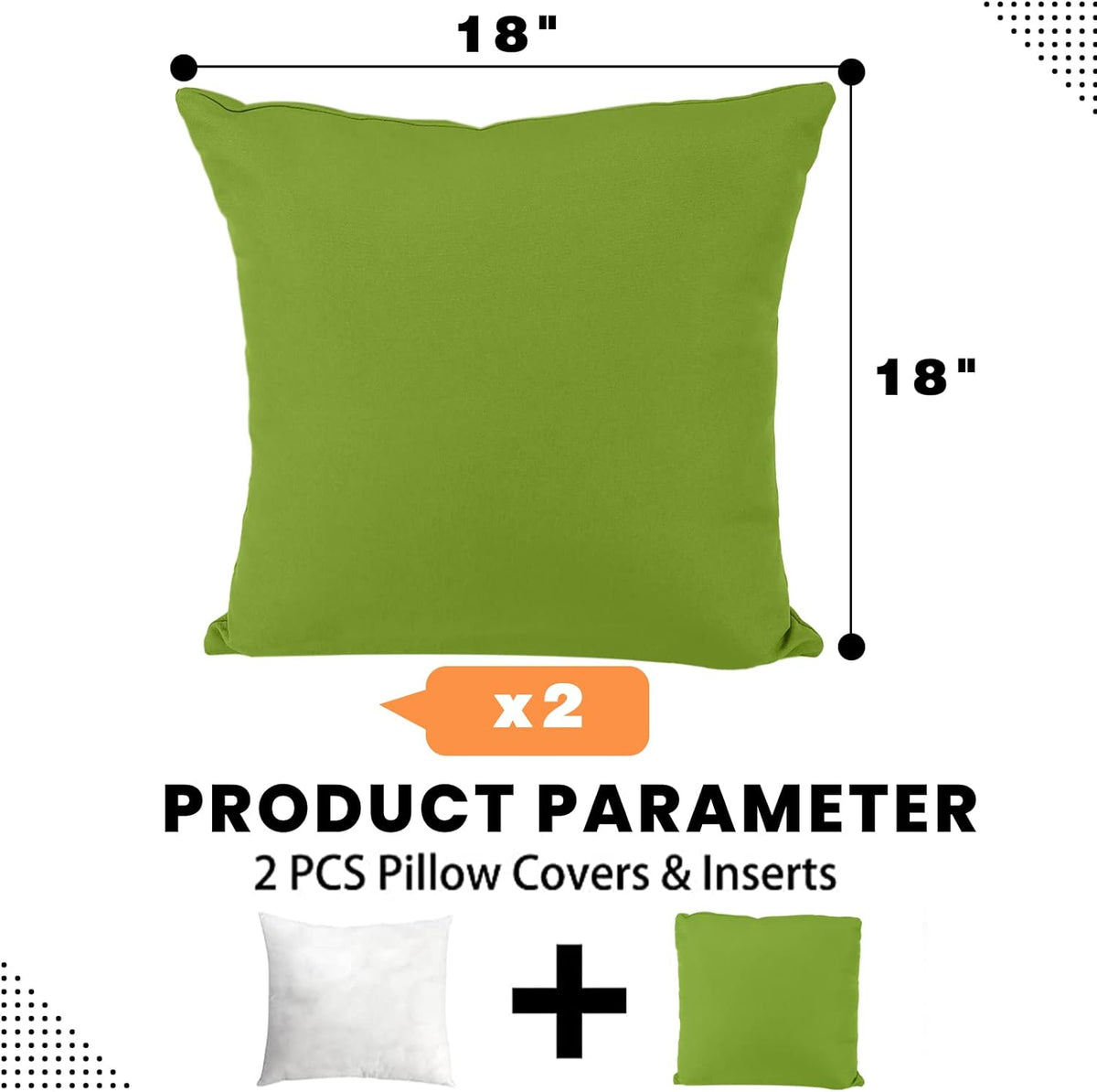 PrimePatio Outdoor Lumbar Pillows