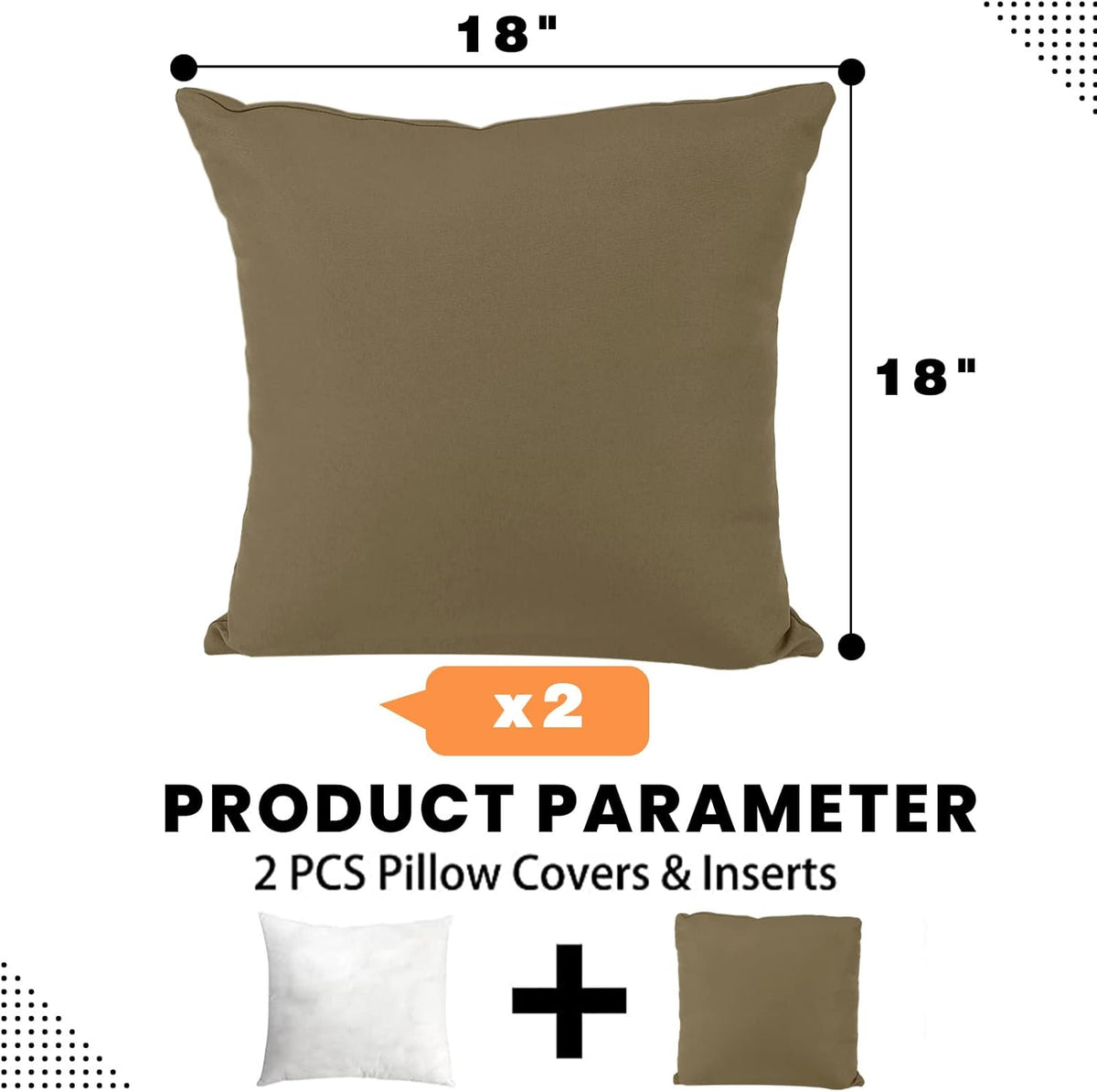 PrimePatio Outdoor Lumbar Pillows