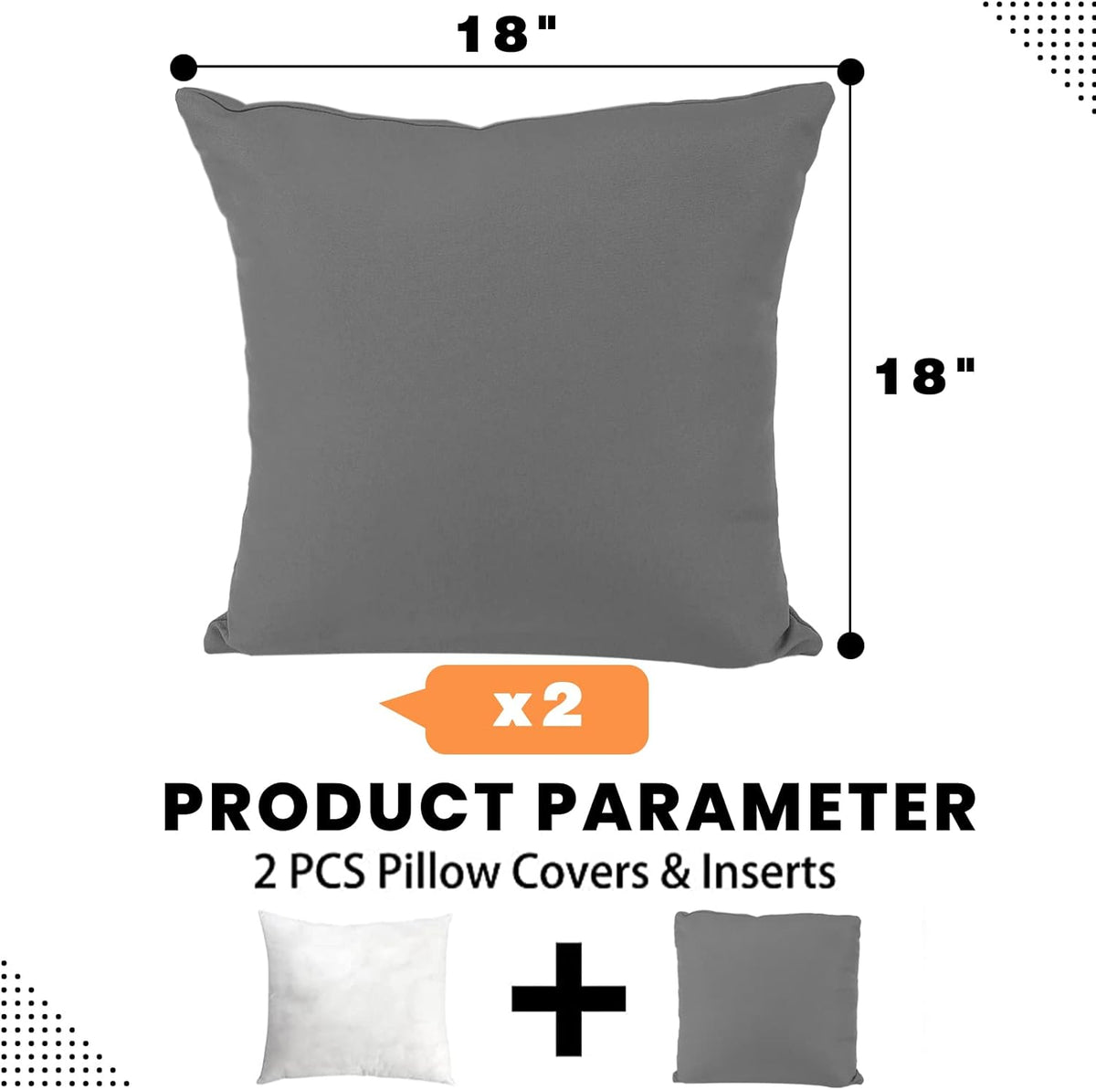 PrimePatio Outdoor Lumbar Pillows