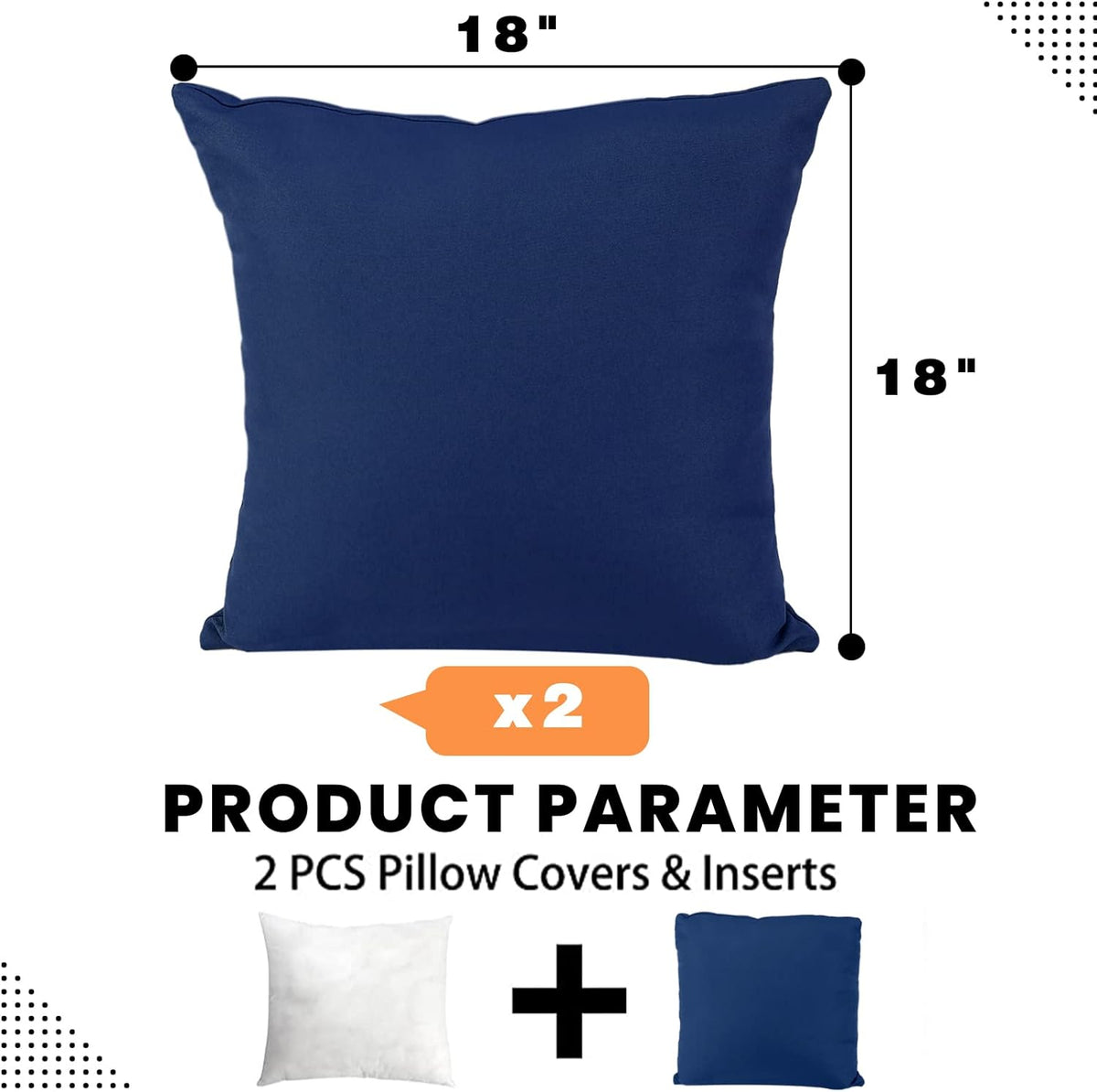 PrimePatio Outdoor Lumbar Pillows