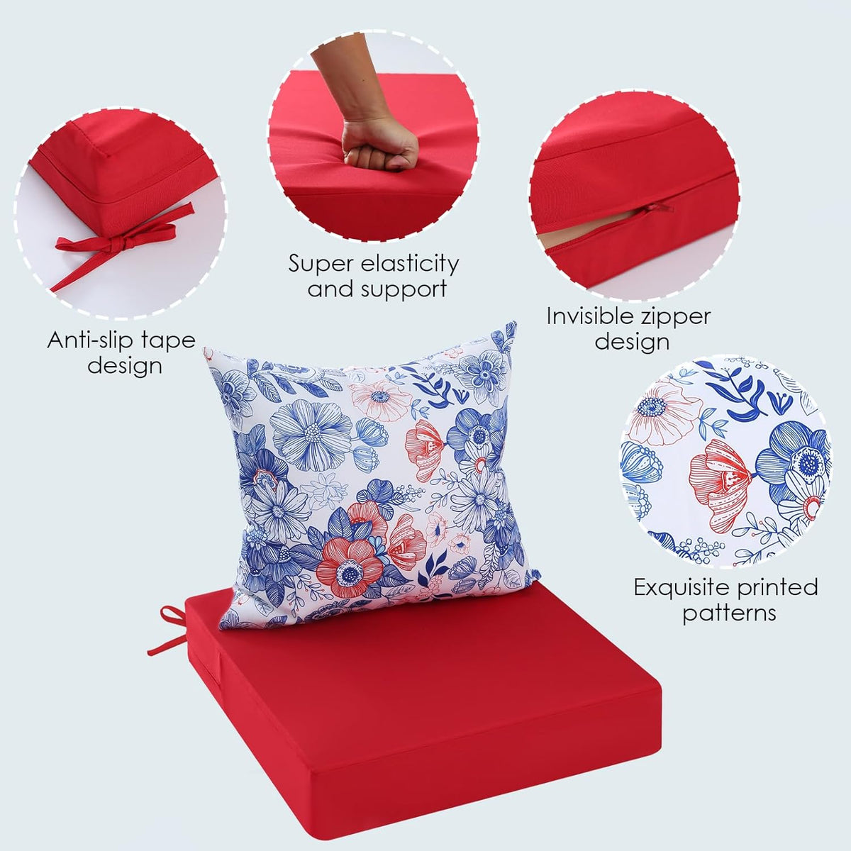 PrimePatio Outdoor Seat & Back Cushions