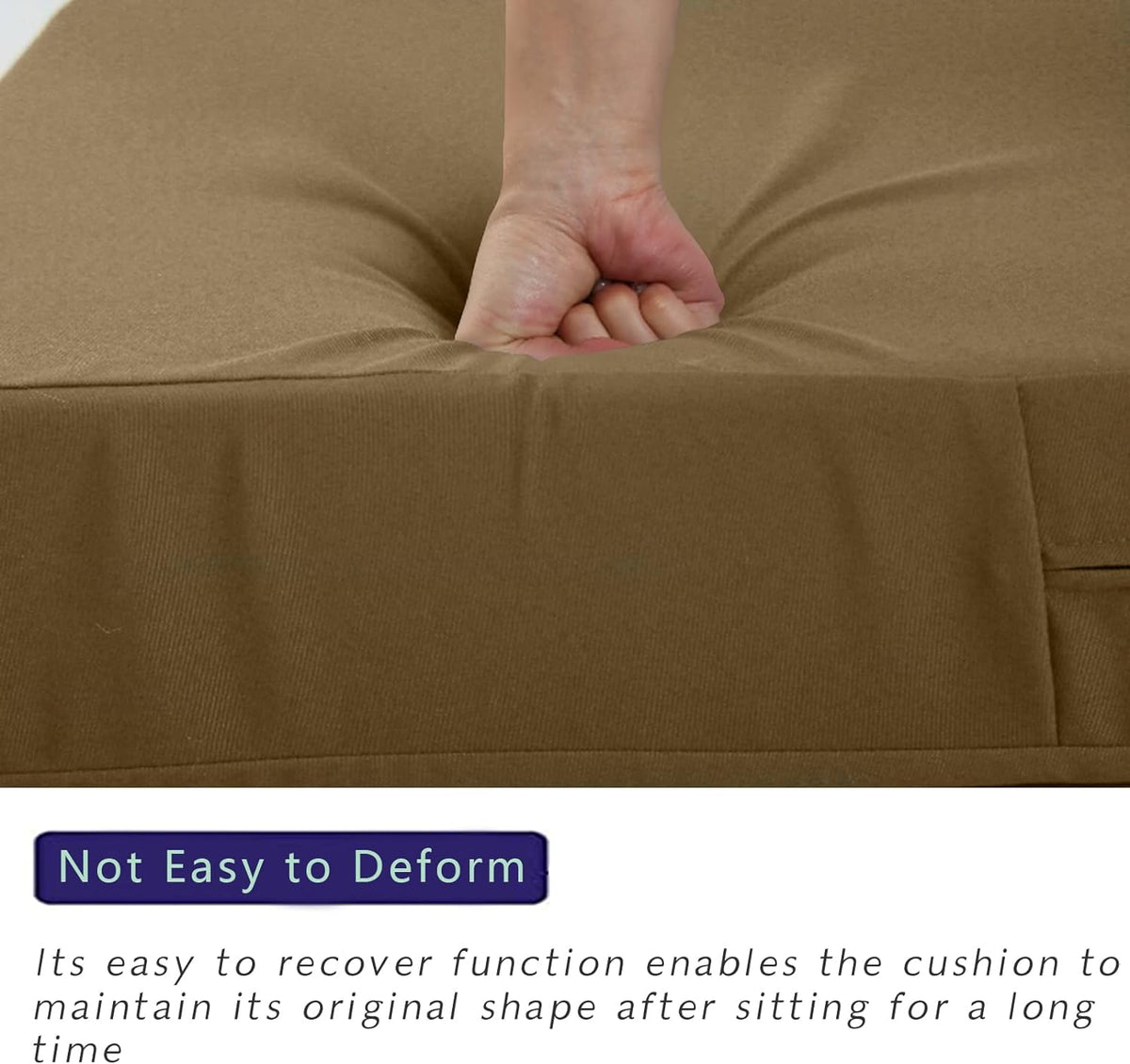 Hampton Bay Replacement Cushions for Sofa Couch Chair, Water-Resistant Canvas; Natural; Khaki