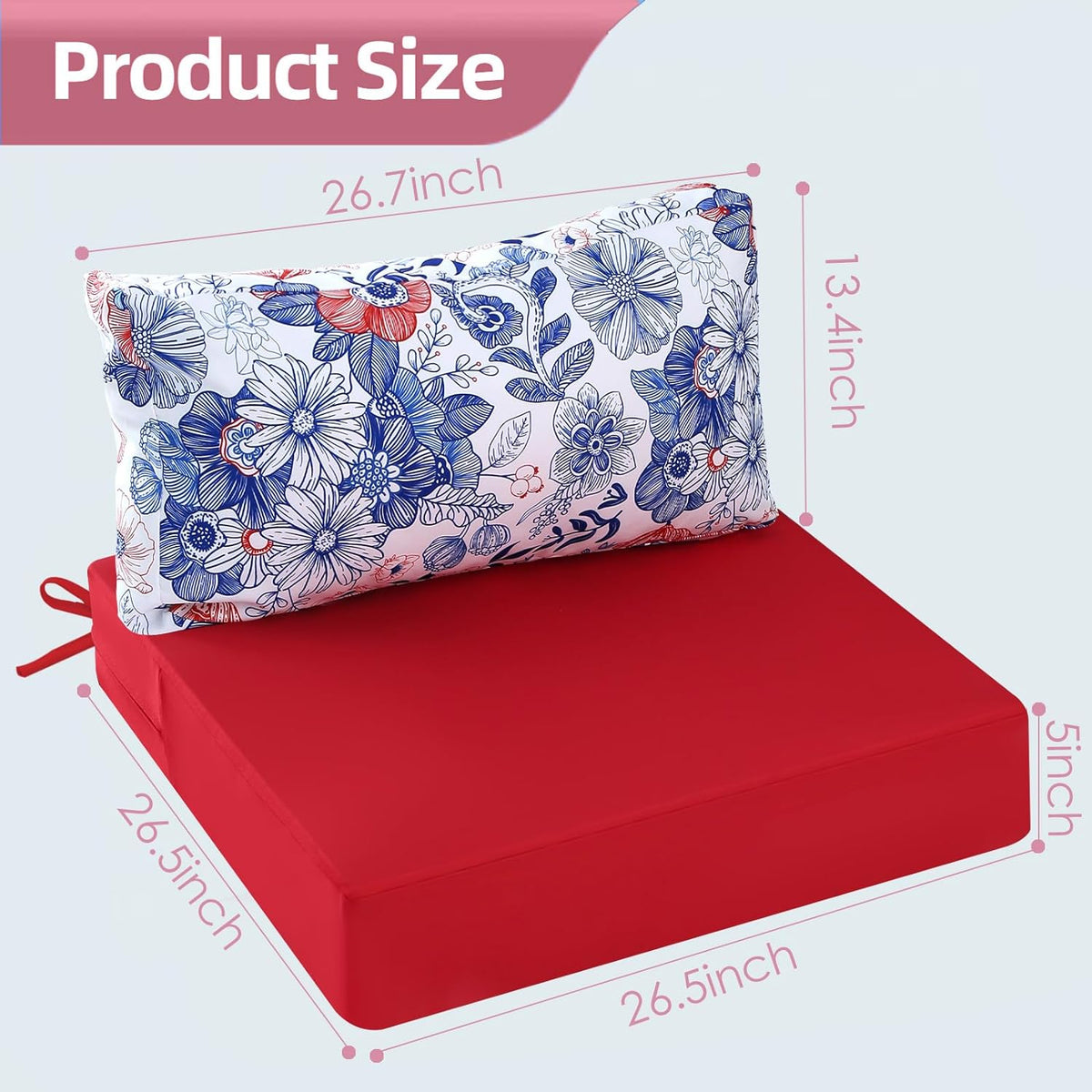 PrimePatio Outdoor Seat & Back Cushions