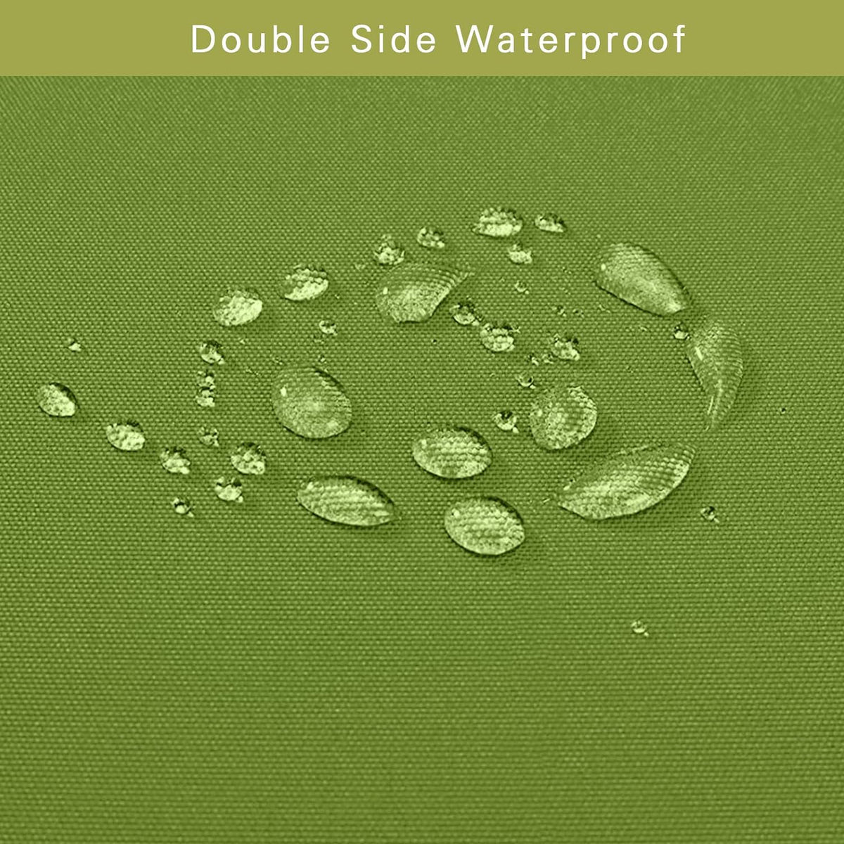 Hampton Bay Replacement Cushions for Sofa Couch Chair, Water-Resistant Canvas; Natural; Green Leaf