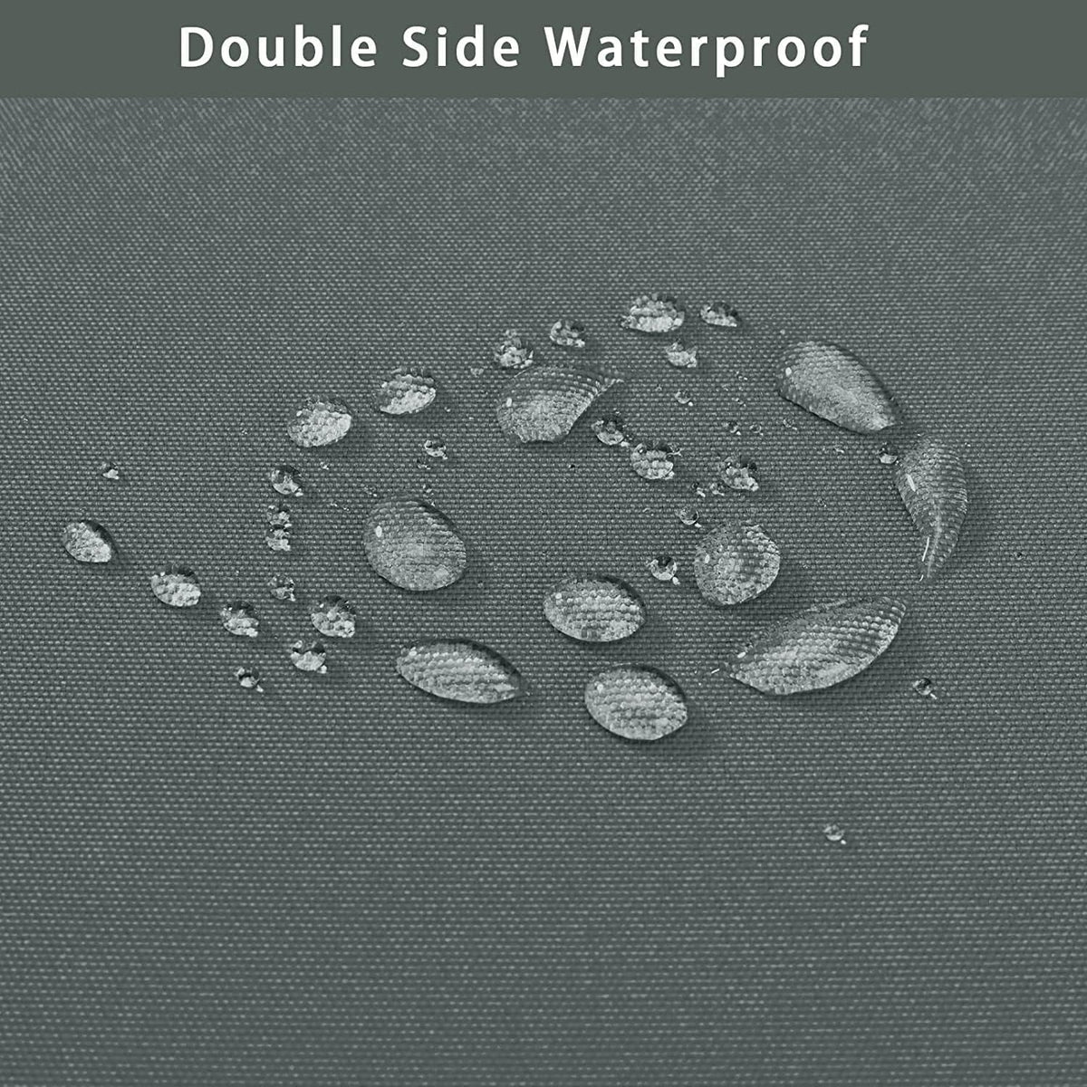 Hampton Bay Replacement Cushions for Sofa Couch Chair, Water-Resistant Canvas; Natural; Medium Grey