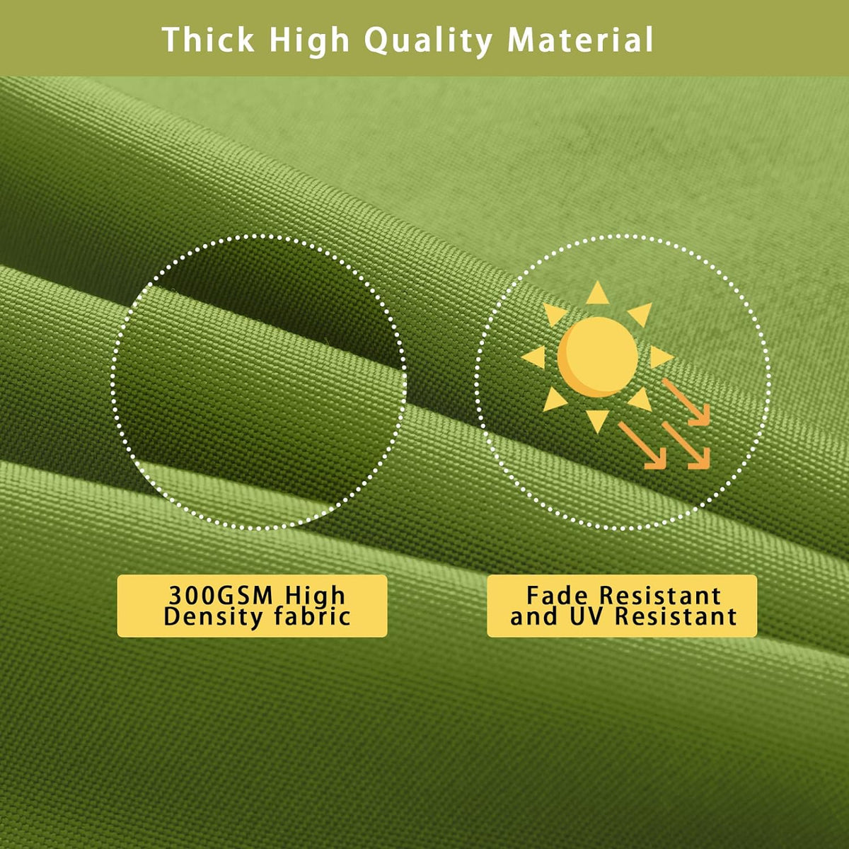 Hampton Bay Replacement Cushions for Sofa Couch Chair, Water-Resistant Canvas; Natural; Green Leaf