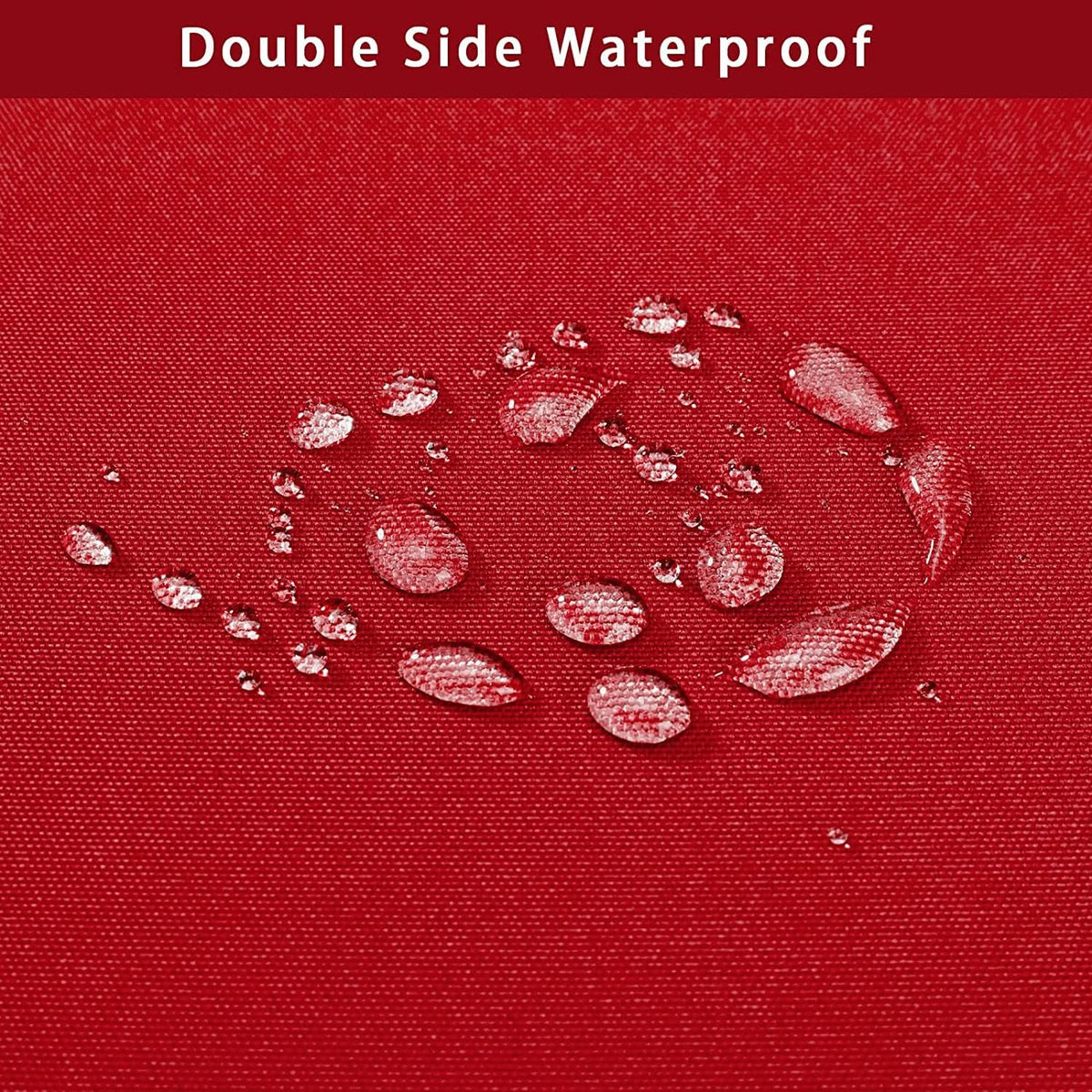 Hampton Bay Replacement Cushions for Sofa Couch Chair, Water-Resistant Canvas; Natural; Lipstick Red