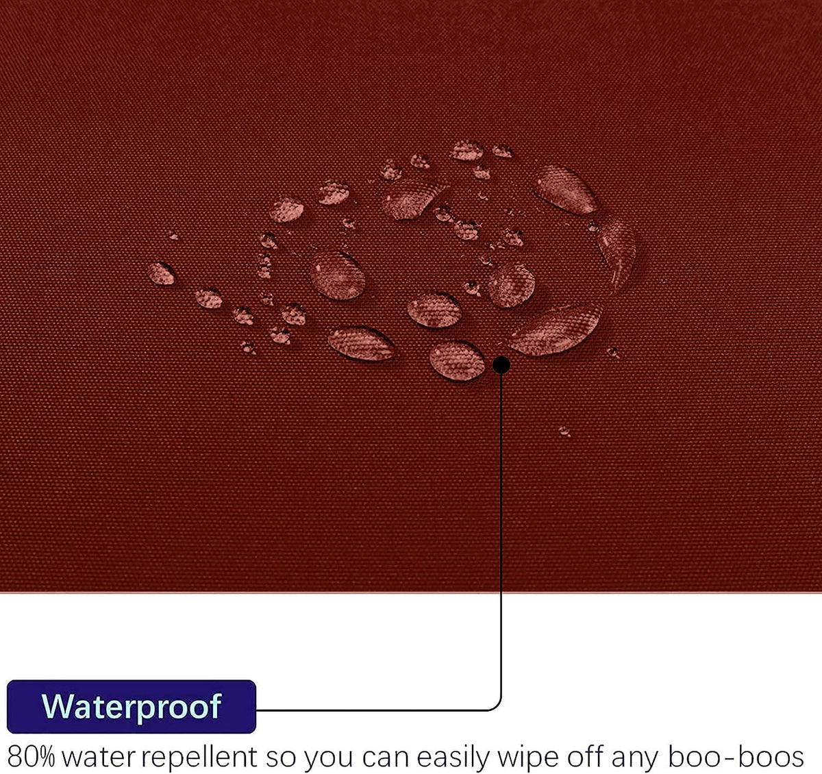 Hampton Bay Replacement Cushion for Sofa Couch Chair, Water-Resistant Canvas; Natural; Spice