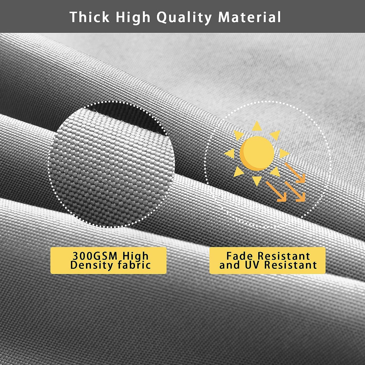 Hampton Bay Replacement Cushions for Sofa Couch Chair, Water-Resistant Canvas; Natural; Silver Grey